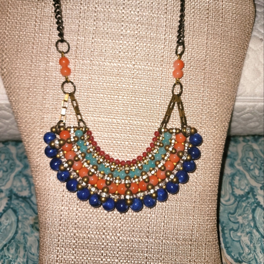 Pam Hiran fan necklace for Anthropologie